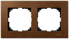 Фото Schneider Рамка Merten M-Elegance MTN4052-3472 двухпостовая