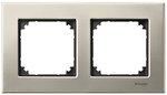 Фото Schneider Рамка Merten M-Elegance MTN403205 двопостова