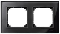 Фото Schneider Рамка Merten M-Elegance MTN404203 двопостова