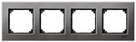 Фото Schneider Рамка Merten M-Elegance MTN403414 чотирьохпостова