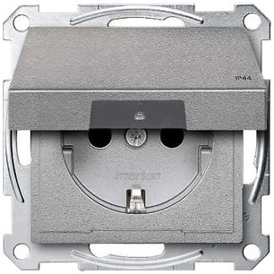 Фото Schneider Розетка Merten System M MTN2314-0460 з кришкою