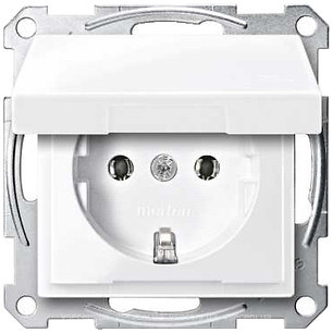 Фото Schneider Розетка Merten System M MTN2311-0325 з кришкою