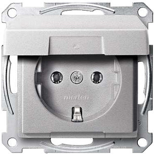 Фото Schneider Розетка Merten System M MTN2311-0460 з кришкою