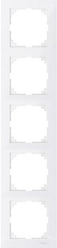 Фото Schneider Рамка Merten M-Pure MTN4050-3619 п'ятипостова