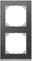Фото Schneider Рамка Merten M-Pure Decor MTN4020-3669 двопостова