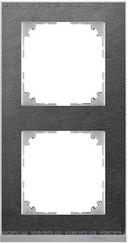 Фото Schneider Рамка Merten M-Pure Decor MTN4020-3669 двопостова