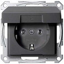 Фото Schneider Розетка Merten System M MTN2311-0414 з кришкою і шторками
