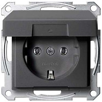 Фото Schneider Розетка Merten System M MTN2311-0414 з кришкою і шторками