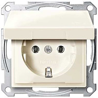 Фото Schneider Розетка Merten System M MTN2311-0344 з кришкою і шторками