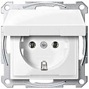 Фото Schneider Розетка Merten System M MTN2311-0319 з кришкою і шторками