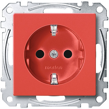Фото Schneider Розетка Merten System M MTN2300-0306 з шторками