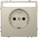 Фото Schneider Розетка Merten D-Life MTN2302-6033 одинарная с заземлением и полем для надписи