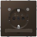Фото Schneider Розетка Merten D-Life MTN2304-6052 одинарная с заземлением, защитными шторками и светодиодным модулем