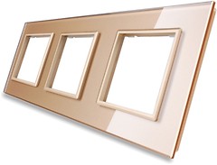 Фото Livolo Рамка Crystal Panel VL-C7-SR/SR/SR-13 трипостова