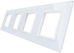 Фото Livolo Рамка Crystal Panel VL-C7-SR/SR/SR/SR-11 чотирьохпостова
