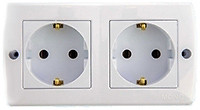 Фото Mono Electric Розетка Octans 104-010107-120 подвійна з заземленням