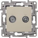 Фото Legrand Розетка Etika (672357) телевизионная + спутник