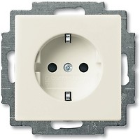 Фото ABB Розетка Basic 55 (20 EUC-92-507) з заземленням