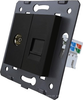 Фото Livolo Розетка VL-C7-1V1C-12 комп'ютерна + телевізійна