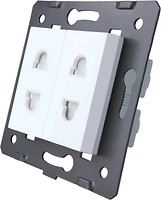 Фото Livolo Розетка VL-C7-C2A-11 подвійна