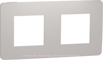 Фото Schneider Рамка Unica New NU280424 двухпостовая