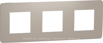 Фото Schneider Рамка Unica New Studio Color NU280626 трьохпостова