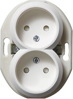 Фото Schneider Розетка Renova WDE011121 подвійна з захисними шторками