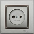 Фото Luxel Розетка Jazz 9701 одинарна без заземлення