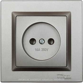 Фото Luxel Розетка Jazz 9701 одинарная без заземления