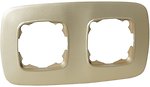 Фото Horoz Electric Рамка ELA 112-007-0012-030 двопостова золота
