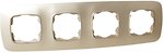 Фото Horoz Electric Рамка ELA 112-007-0014-030 чотирьохпостова золота
