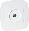 Фото Horoz Electric Розетка ELA 112-007-0009-010 телевізійна прохідна біла