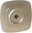 Фото Horoz Electric Розетка ELA 112-007-0009-030 телевізійна прохідна золота