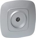 Фото Horoz Electric Розетка ELA 112-007-0009-020 телевізійна прохідна срібна