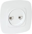 Фото Horoz Electric Розетка ELA 112-007-0017-010 комп'ютерна подвійна біла