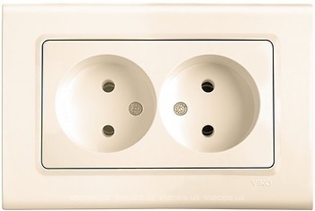 Фото Viko Розетка Linnera 90401055 подвійна без заземлення
