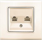 Фото Viko Розетка Linnera 90401035 комп'ютерна+телефонна