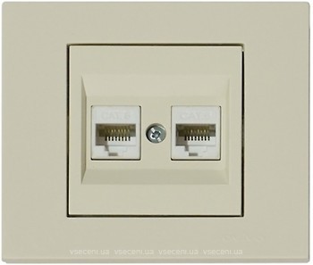 Фото Ovivo Розетка Grano 400-020300-230 комп'ютерна подвійна