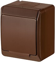 Фото Elektro-Plast Розетка Hermes 0324-06 одинарна з заземленням і кришкою