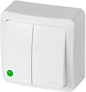 Фото Elektro-Plast Выключатель Berg 3711-00 двухклавишный