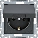 Фото Hager Розетка Lumina WL1153 одинарна з заземленням і кришкою