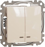 Фото Schneider Electric Вимикач Sedna Design двоклавішний (SDD112105L)