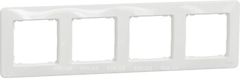Фото Schneider Electric Рамка Sedna Design чотирипостова горизонтальна (SDD311804)