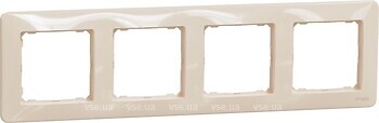 Фото Schneider Electric Рамка Sedna Design чотирипостова горизонтальна (SDD312804)
