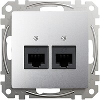 Фото Schneider Розетка Sedna Design комп'ютерна подвійна (SDD113452)