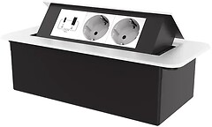 Фото Livolo Розетка потрійна (VL-SHS013-TC-UA.UC-WP-W)