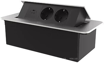 Фото Livolo Розетка потрійна (VL-SHS013-TC-UC45W-6BP-S)