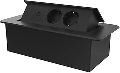 Фото Livolo Розетка потрійна (VL-SHS013-TC-UC45W-6BP-B)