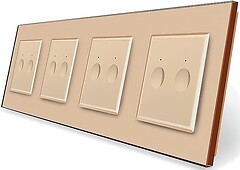 Фото Livolo Сенсорний вимикач Sense (VL-C7FC2S/FC2S/FC2S/FC2S-8AP)