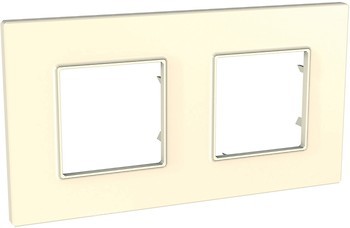 Фото Schneider Рамка Unica Quadro MGU2.704.25 двопостова